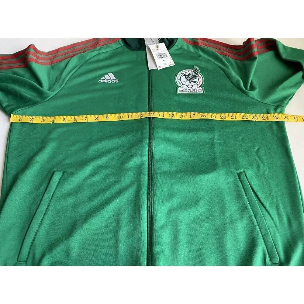 adidas 2022-23 Mexico 3-Stripes Track Top Full Zip Jacket Soccer FMF Men’s Sz XL